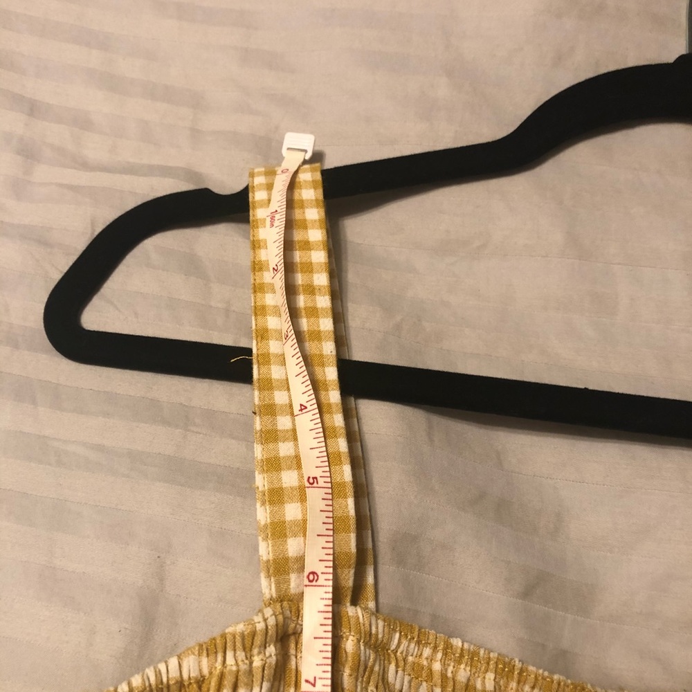 Yellow gingham romper - Picture 6 of 8